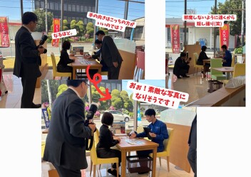 取材に慣れない大人たち